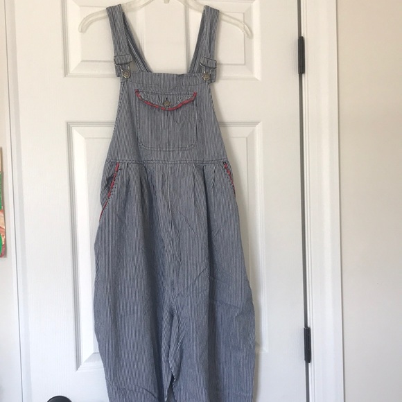 ✨HOST PICK✨ 🍼Zero To Nine Striped Maternity Overalls🍼 - Picture 2 of 6